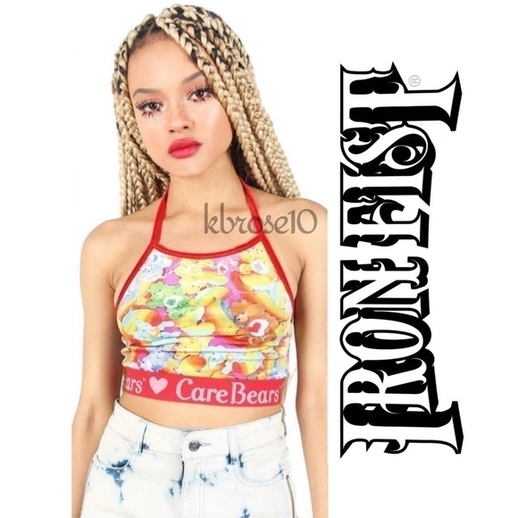 Iron Fist Rainbow Care Bear Halter Tank & Shorts Set NWT Size 2XL - Picture 4 of 14
